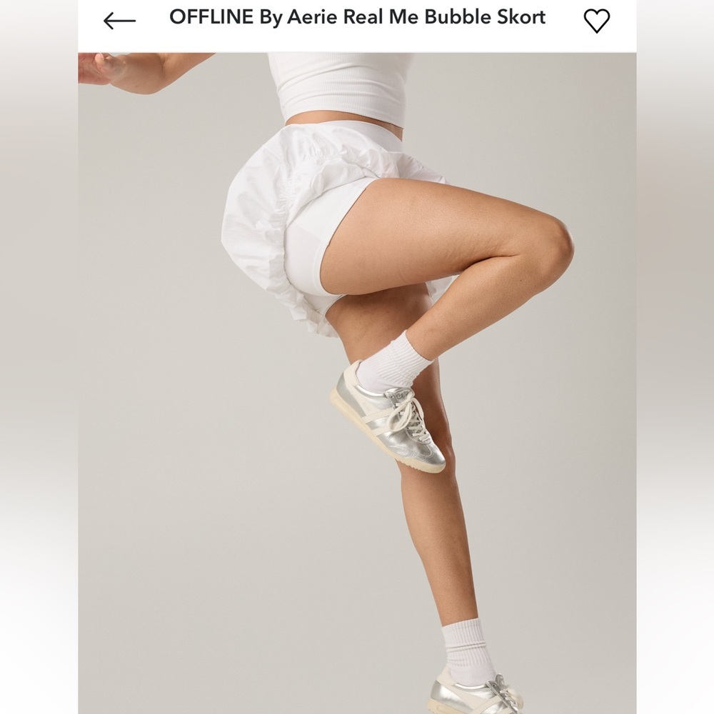 OFFLINE BY AERIE Real Me White Bubble Skort - Small - Picture 6 of 13